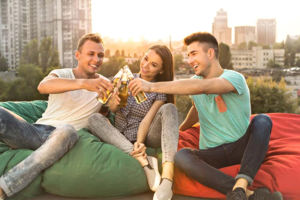 Rooftop terrace at 55 Bremner Blvd, Maple Leaf Square condos in Toronto