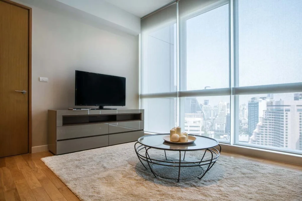 Modern room, city view, successful Airbnb bookings