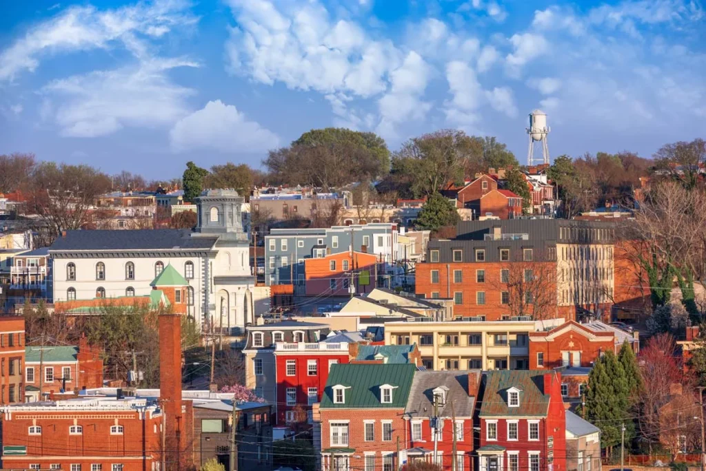 A scenic view of the Richmond Hill landscape showing the mix of nature and urban development