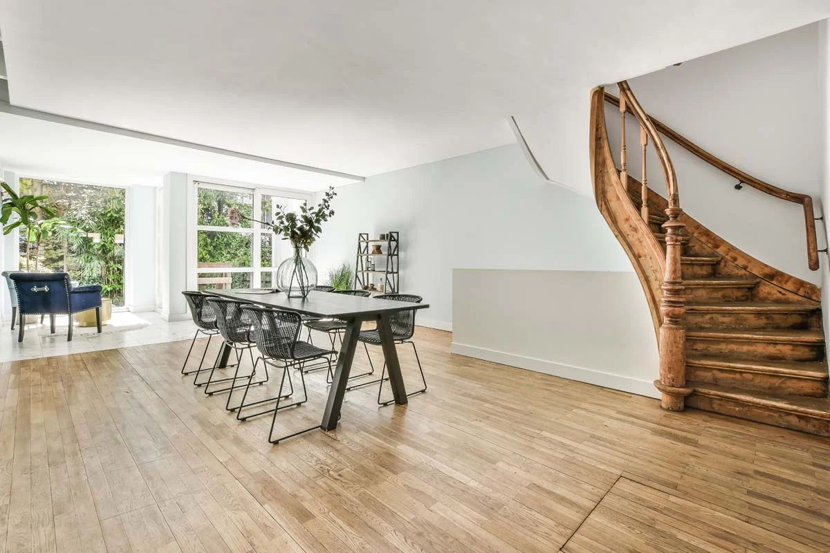 Professionally cleaned and staged modern interior ready for Airbnb guests