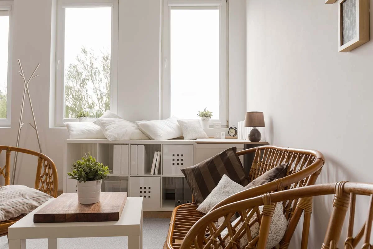 A modern and stylishly furnished apartment interior, perfect for a short term stay