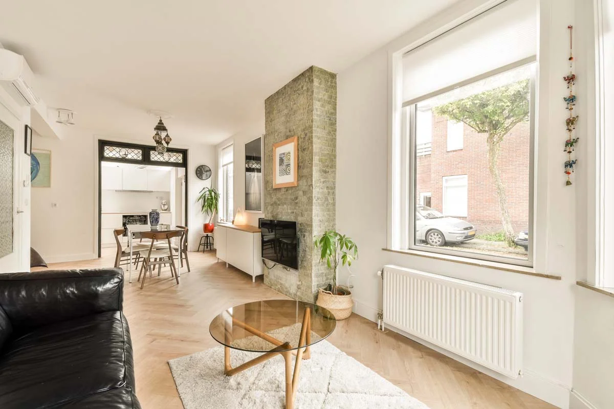 A professionally staged and decorated living room representing a high-yield San Diego vacation rental