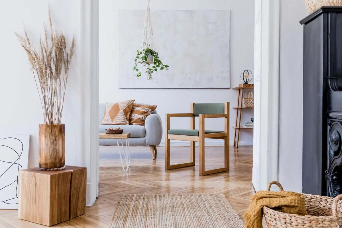 A modern and well-furnished interior of a short term rental apartment in Brooklyn