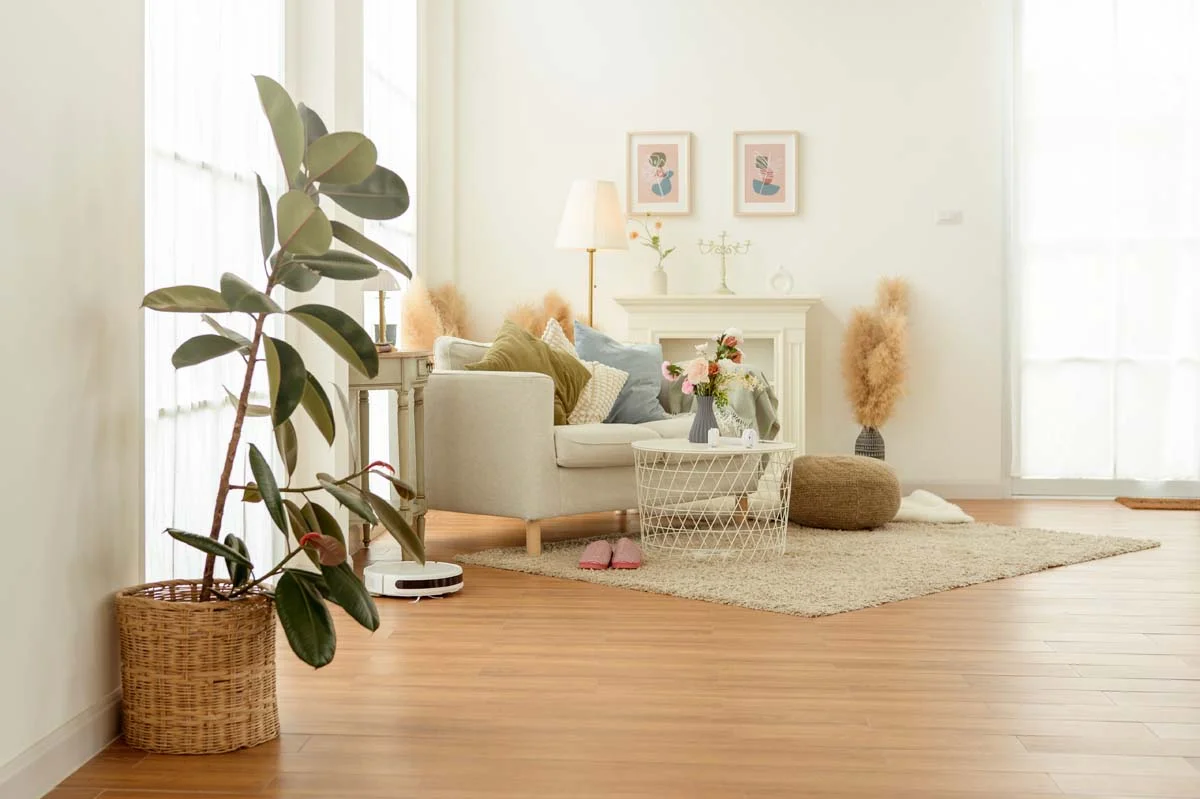 A clean and inviting short term rental interior prepared for guests