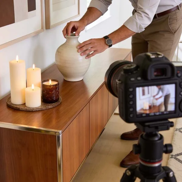 Airbnb listing setup and professional property photography inside a luxury rental