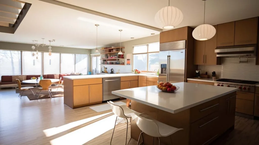 Bright and clean living room inside a professionally managed vacation rental property.
