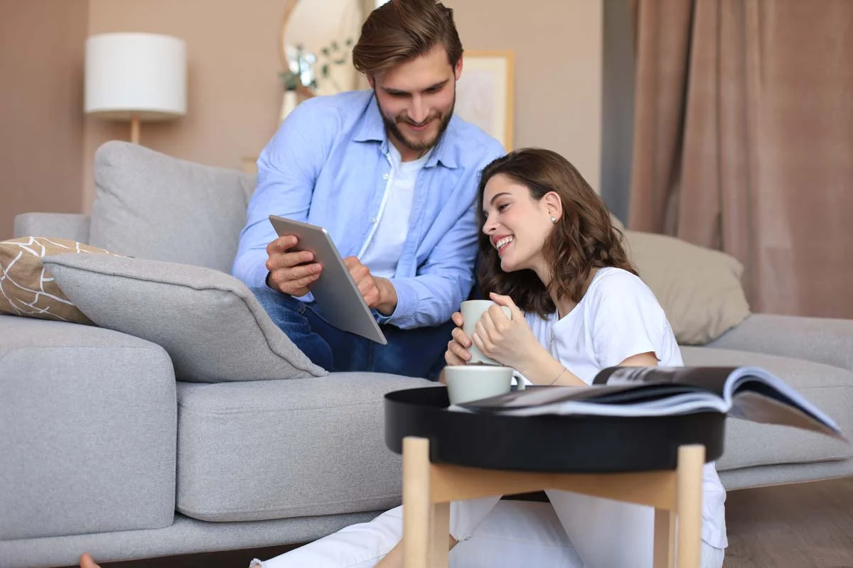 Relaxed property owners enjoying free time thanks to full-service property management services