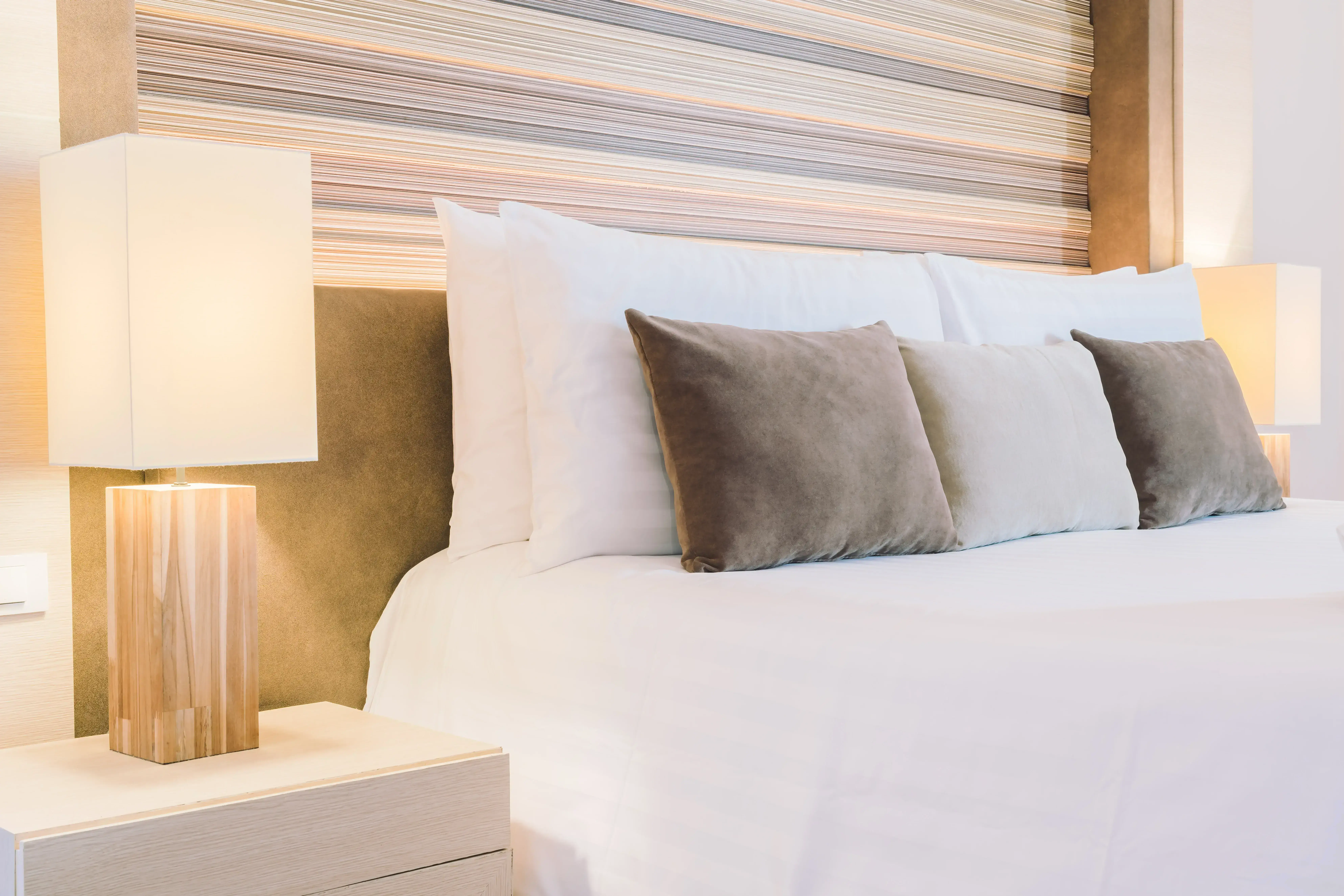 Clean and cozy guest bedroom prepared for short-term rental visitors