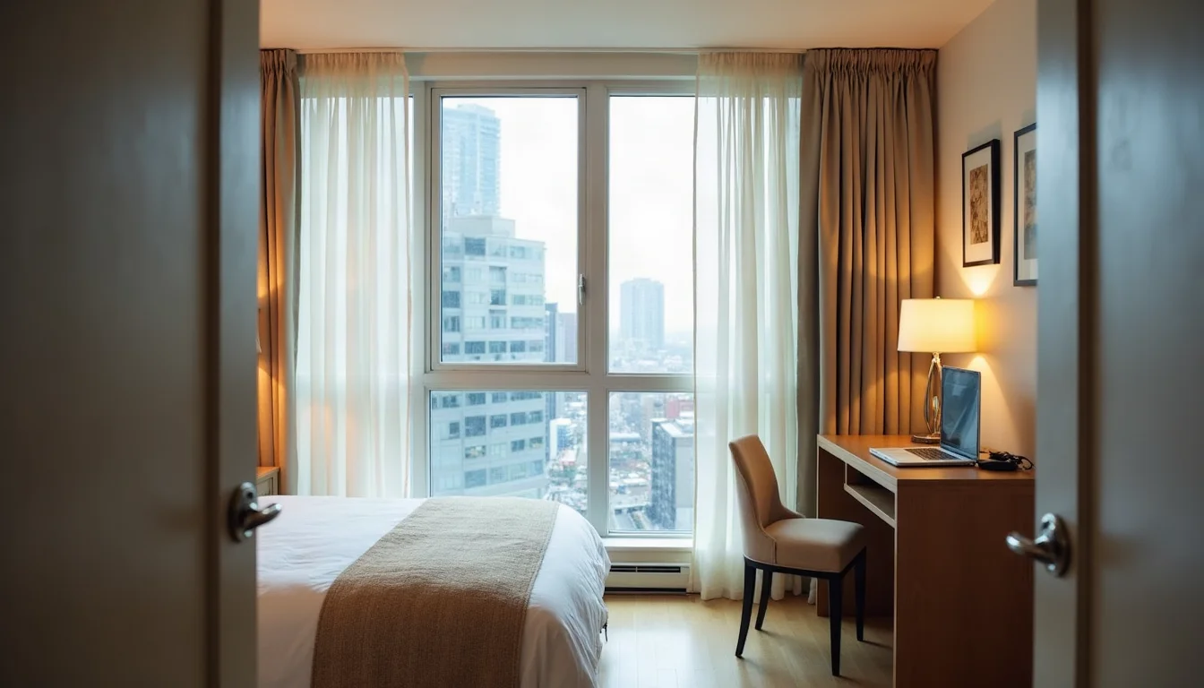 Fully furnished Vaughan condo during the day