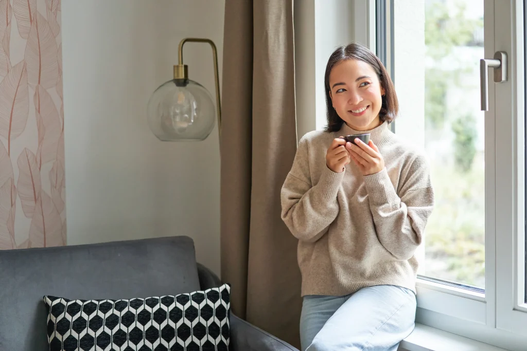 Happy property owner in a clean rental home