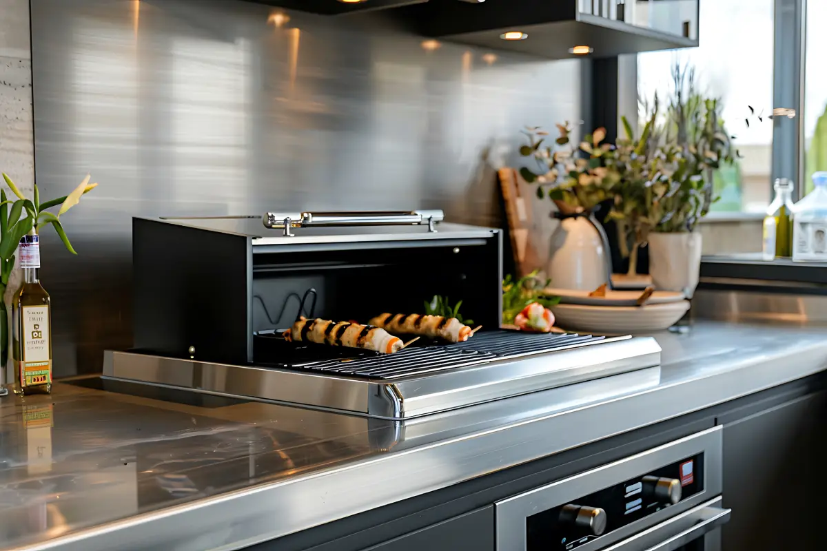 Fully equipped modern kitchen in a Los Angeles furnished mid-term rental
